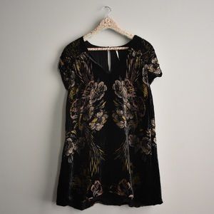 free people velvet floral dress